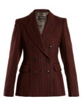 ISABEL MARANT Kelsey double-breasted striped wool-blend jacket ~ stripe jackets