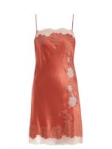 CARINE GILSON Lace-trimmed silk-satin slip ~ luxe nightwear ~ luxury nightdresses ~ slips