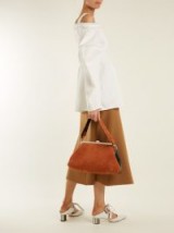 MARQUES’ALMEIDA Leather and suede shoulder bag ~ vintage style handbags