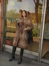 DOLCE & GABBANA Leopard-print tie-waist coat