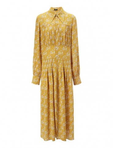 JOSEPH Liberty Print Josie Dress / yellow floral dresses - flipped