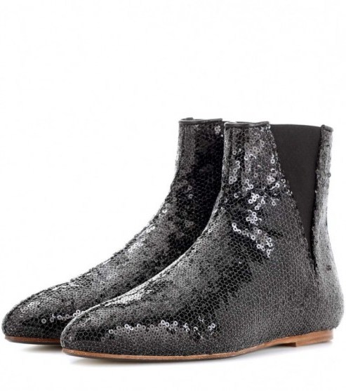 LOEWE Sequined ankle boots - flipped