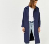 Warehouse LONG BONDED SWING COAT / navy blue winter coats
