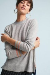 NEEDLE Lori Cashmere Pullover / soft grey pullovers / layering sweaters / jumpers / knitwear