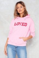 Nasty Gal Loved Oversized Hoodie | pink hoodies