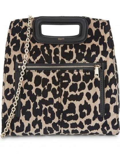 MAJE Leopard print shoulder bag - flipped