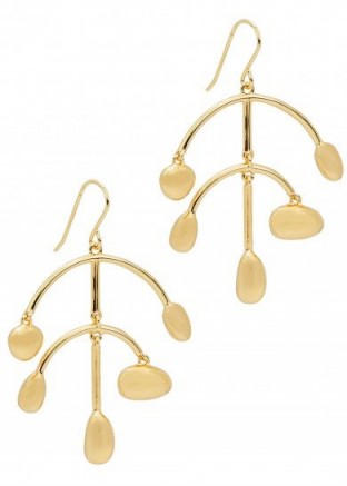 ELIZABETH AND JAMES Martina Chandelier gold-plated earrings