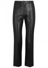 ISABEL MARANT Mateo metallic black trousers