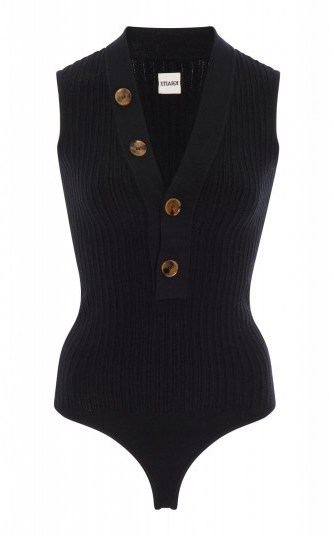 Khaite Mathilde Sleeveless Bodysuit | knitted bodysuits | stylish knitwear - flipped