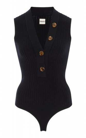 Khaite Mathilde Sleeveless Bodysuit | knitted bodysuits | stylish knitwear
