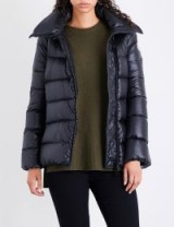 MONCLER Salix high-gloss shell down jacket ~ black padded jackets ~ casual winter coats