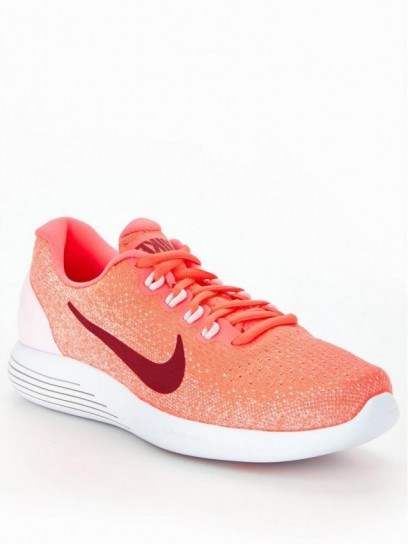 Nike LunarGlide 9 ~ pink sneakers/trainers - flipped