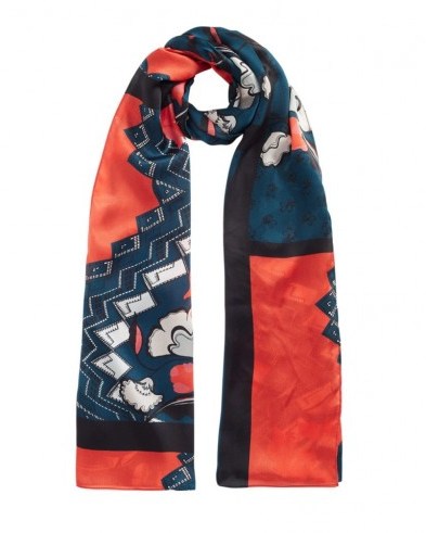 JIGSAW NORDIC FLORAL SILK SCARF / scarves / accessories - flipped