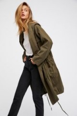 NSF Callie Parka ~ olive-green drawstring waist parkas ~ winter coats