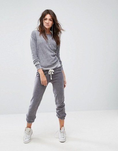 Ocean Drive Burn Out Joggers | grey jogging bottoms - flipped