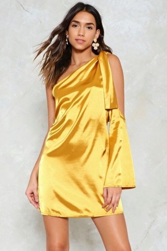 Nasty Gal One For the Road Satin Dress - flipped