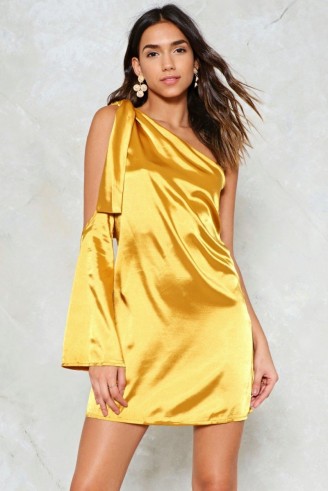 Nasty Gal One For the Road Satin Dress