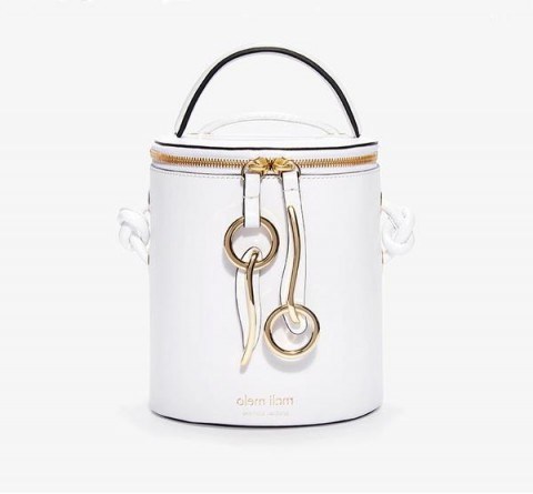 op hue severine bucket bag bianca white – Olivia Palermo x Meli Melo Collection - flipped