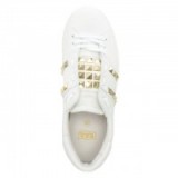 ASH Party White Leather Gold Studded Trainer | luxe sneakers #3