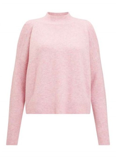 Miss Selfridge Pink Cold Shoulder Knitted Jumper - flipped