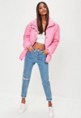 missguided pink ultimate oversized padded jacket
