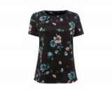 OASIS PRINTED VELVET TEE ~ floral t-shirts