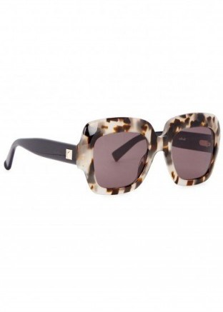 MAX MARA Prism VI tortoiseshell oversized sunglasses ~ chic eyewear - flipped