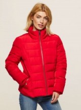 Miss Selfridge Red Puffer Jacket ~ padded winter jackets