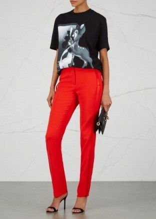 GIVENCHY Red tuxedo trousers - flipped