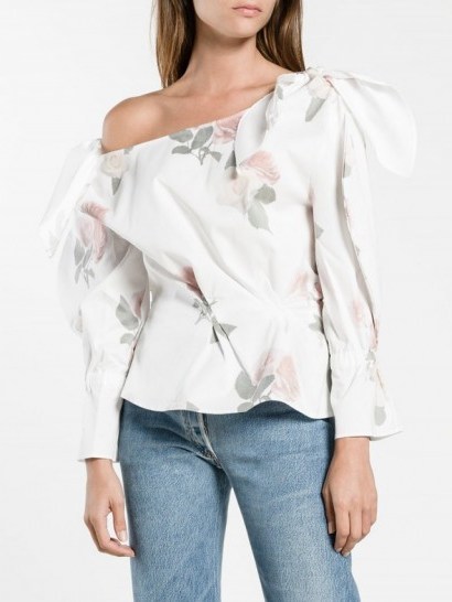 Rejina Pyo Michelle Floral Print Top / off shoulder tops - flipped