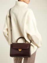 MAISON MARGIELA Replica 70s leather bag ~ plum-burgundy bags #3