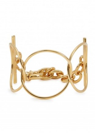 MFP-MARIAFRANCESCAPEPE Rigid Hoop 23kt gold-plated cuff - flipped