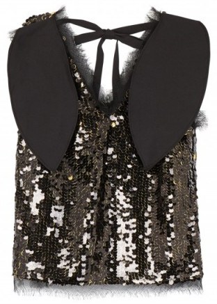 REJINA PYO Riona two-tone sequinned top - flipped