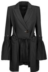 ELLERY Riot paneled gathered twill and canvas jacket