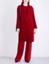 S MAX MARA Viglio brushed-wool coat – red winter coats