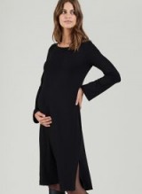 Isabella Oliver SABINA MATERNITY DRESS – lbd – black side slit jersey dresses