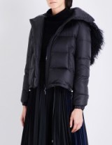 SACAI Faux-fur shell jacket | padded winter coats | warm stylish jackets