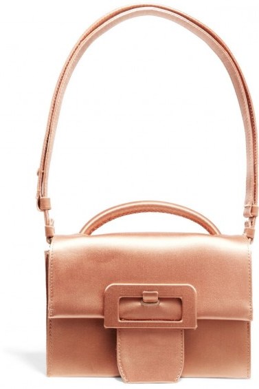 MAISON MARGIELA Satin shoulder bag ~ antique-rose handbags ~ pink bags - flipped
