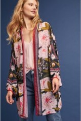 Anthropologie Scarlett Peony Kimono / floral kimonos / lightweight jackets