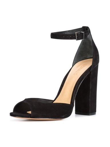 SCHUTZ Odesa sandals ~ black block heel sandal - flipped