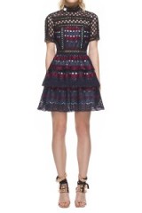 $319.00 Self Portrait Hexagon Lace Mini Dress #2