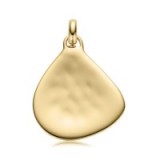 MONICA VINADER LARGE SIREN PENDANT 18ct Gold Vermeil on Sterling Silver | hammered pendants