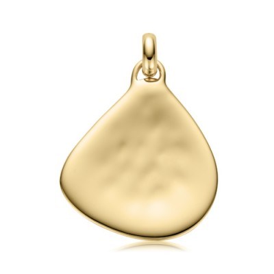 MONICA VINADER LARGE SIREN PENDANT 18ct Gold Vermeil on Sterling Silver | hammered pendants - flipped
