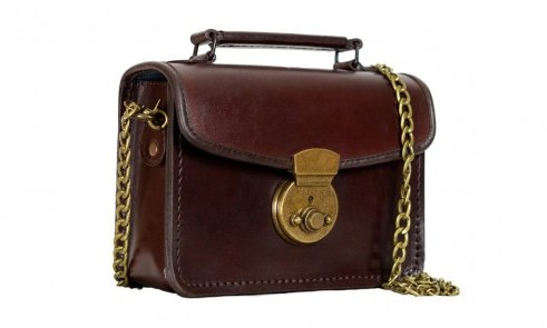 Beara Beara MANJU Classic Vintage Handbag – leather top handle handbags - flipped