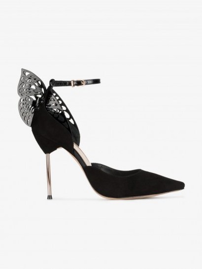 Sophia Webster Flutura Ankle Strap Pumps – butterfly shoes - flipped