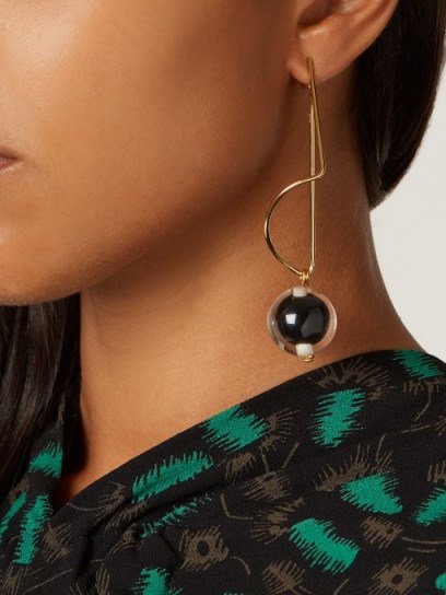 MARNI Sphere-drop earrings ~ stylish contemporary jewellery - flipped