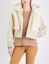 STELLA MCCARTNEY Cropped faux-shearling jacket | winter jackets