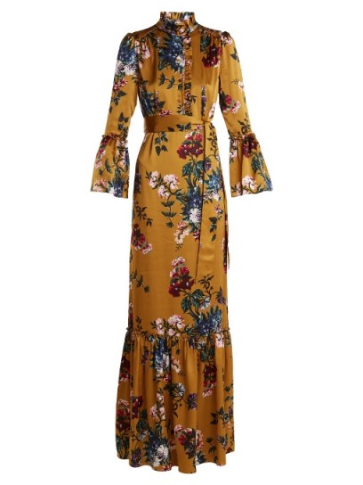ERDEM Stephanie floral-print silk gown
