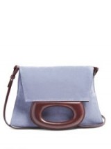 LEMAIRE Suede clutch bag ~ powder blue shoulder bags