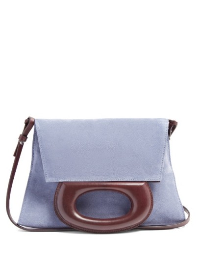 LEMAIRE Suede clutch bag ~ powder blue shoulder bags